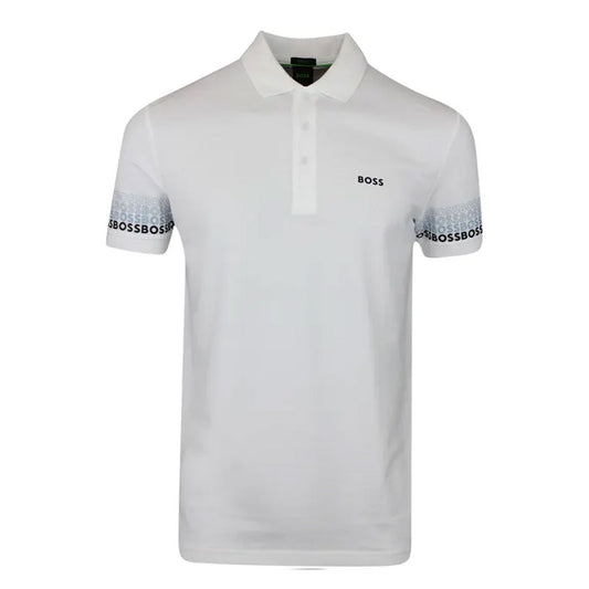 Multicolour Logo Cuff White Polo-Shirt