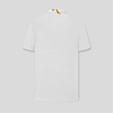 Chain Baroque Collar White Polo-Shirt