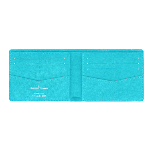 Blue Monogram Slender Wallet
