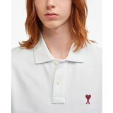 Logo Embroidered White Polo-Shirt