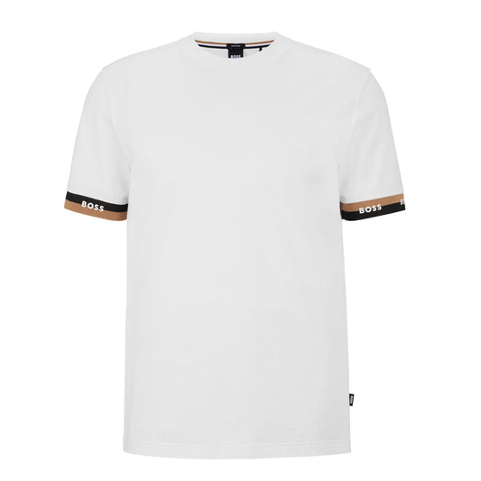 Logo Cuffs White T-Shirt