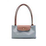 Le Pliage Steel Grey Large Shoulder Bag