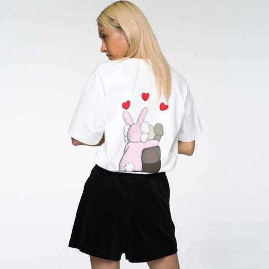 + Warhol Kissing Graphic White T-Shirt