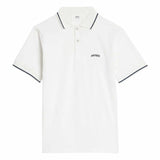 Paris Logo Embroidered White Polo-Shirt