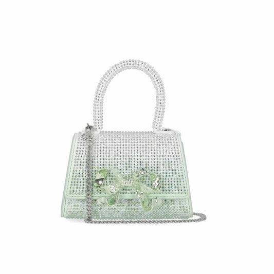 Green Ombre Rhinestone Micro Bag