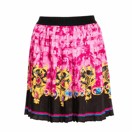 SS24 Pink Baroque Print Skirt