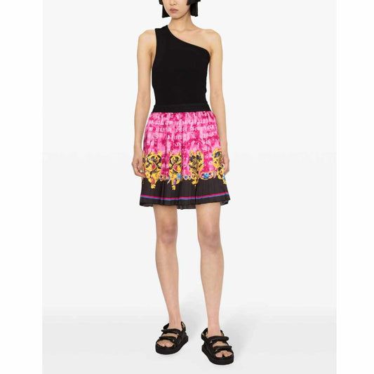 SS24 Pink Baroque Print Skirt