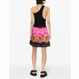 SS24 Pink Baroque Print Skirt