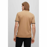 Contrast Tipping Caramel Polo-Shirt