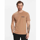 Logo Embroidered Brown T-Shirt