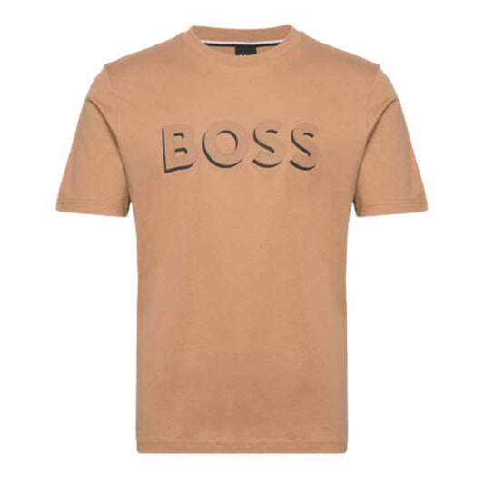 Logo Print Brown T-Shirt