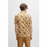 Monogram Jacquard Brown Polo-Shirt