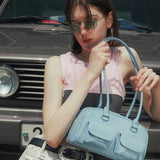 Chubby Sky Blue Shoulder Bag