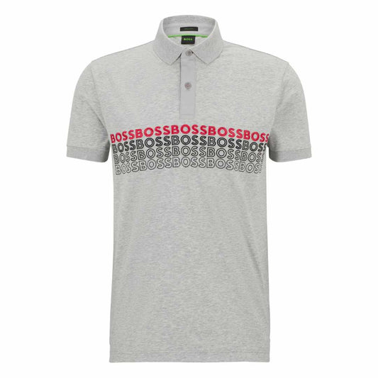 Multiplying Logo Grey Polo-Shirt