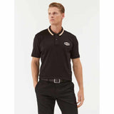 Logo Embossed Black Polo-Shirt