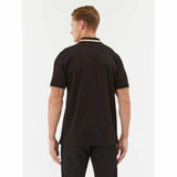 Logo Embossed Black Polo-Shirt