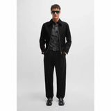 Monogram Jacquard Black Polo-Shirt
