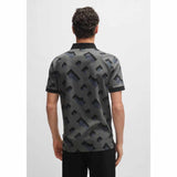 Monogram Jacquard Black Polo-Shirt