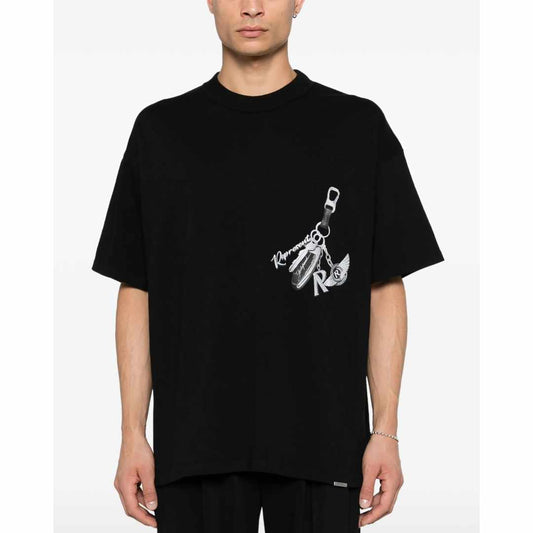 Pendant Print Jet Black T-Shirt