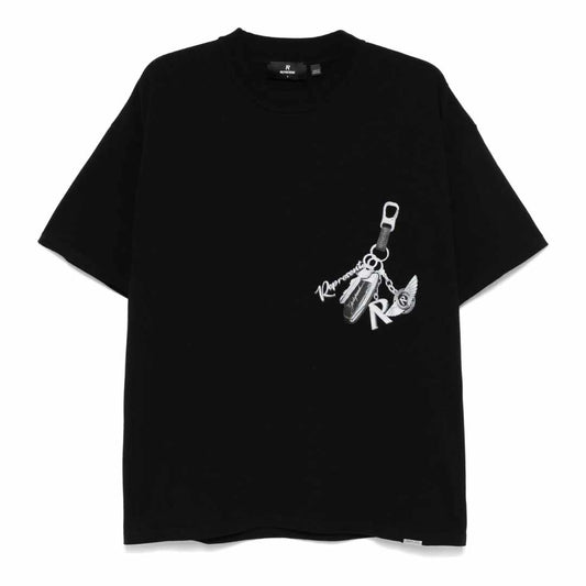 Pendant Print Jet Black T-Shirt