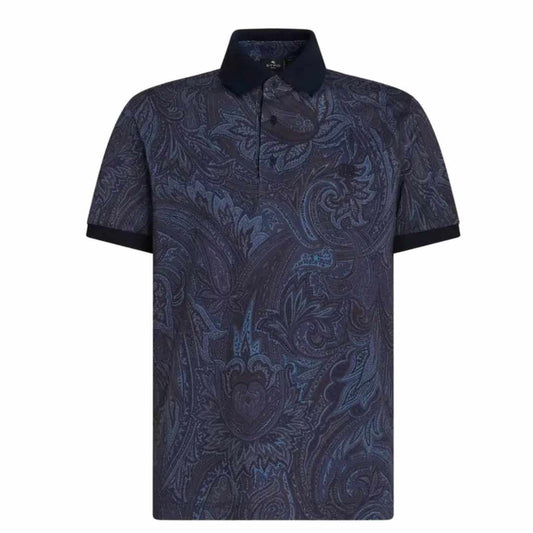 Pegaso Embroidered Navy Polo-Shirt