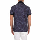 Pegaso Embroidered Navy Polo-Shirt