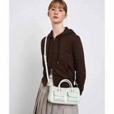 Chubby Half Pale Grey Shoulder Bag