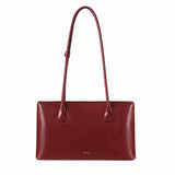 Square Low Red Wine Shoulder Bag