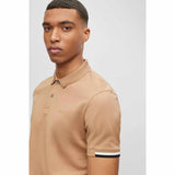 Rubberish Logo Print Caramel Polo-Shirt