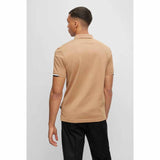 Rubberish Logo Print Caramel Polo-Shirt