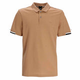 Rubberish Logo Print Caramel Polo-Shirt