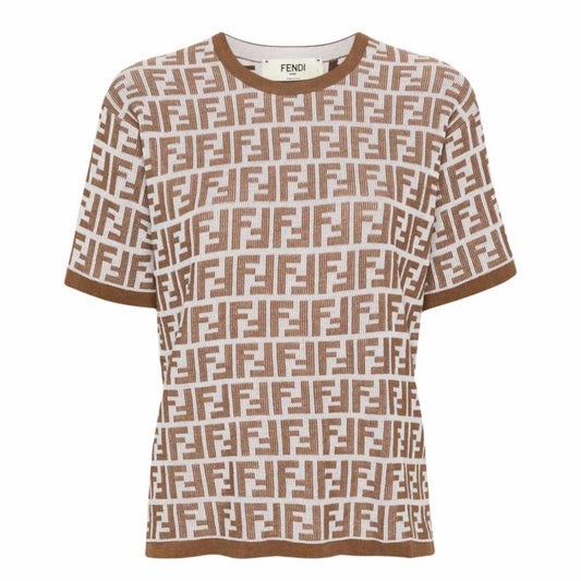 FF Knitted Brown T-Shirt