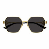 Square Tinted Gold Sunglasses