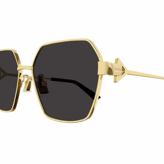 Square Tinted Gold Sunglasses