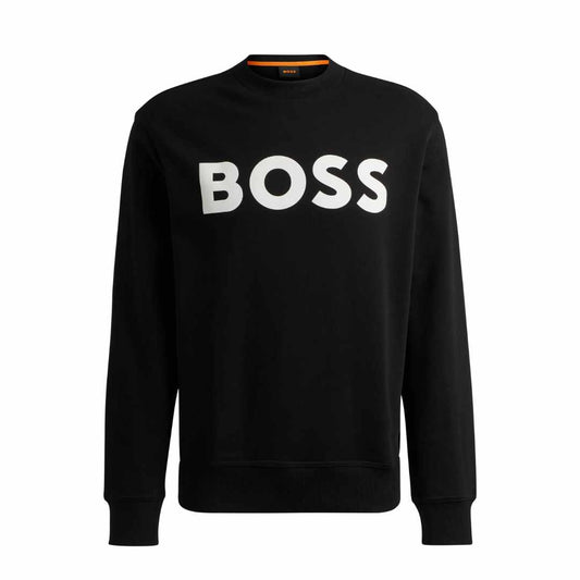 Logo Print Black Sweater