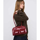 Chubby Red Wine Shoulder Bag