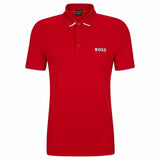 Drop-Needle Red Polo-Shirt