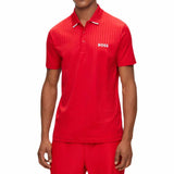 Drop-Needle Red Polo-Shirt