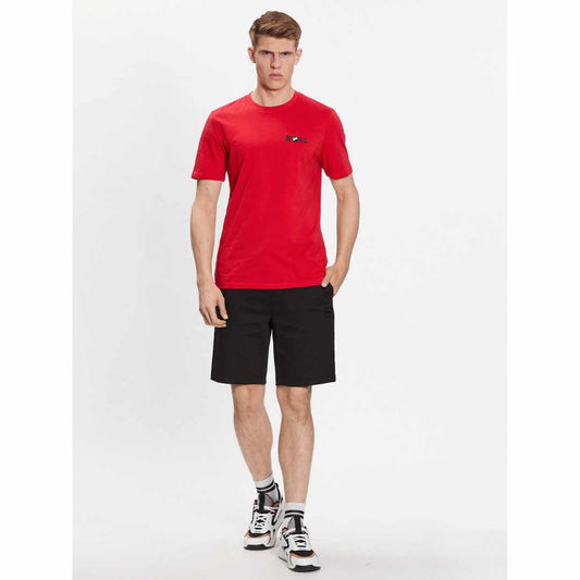 Logo Embroidered Red T-Shirt