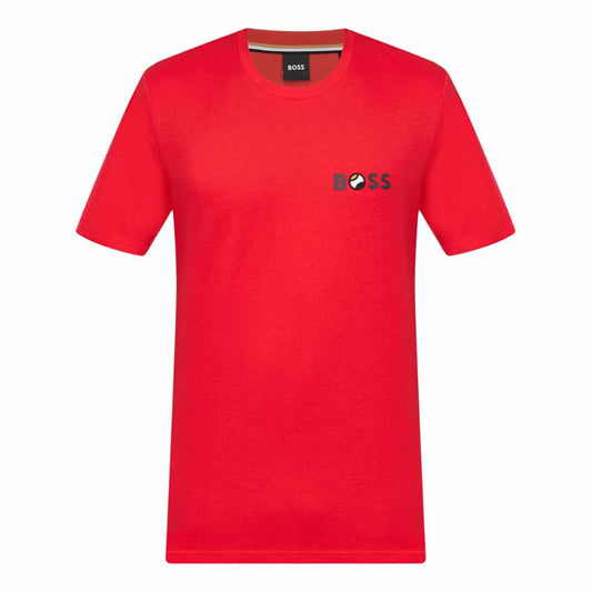 Logo Embroidered Red T-Shirt