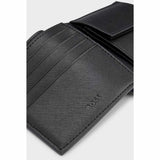 Monogram Print Black Wallet