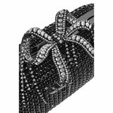 Chainmail Rhinestone Black Clutch Bag