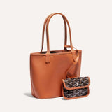 Sac Anjou Black & Tan Mini Tote Bag