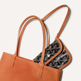 Sac Anjou Black & Tan Mini Tote Bag