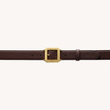 Gold Buckle Santos Black/Brown Reversible Belt