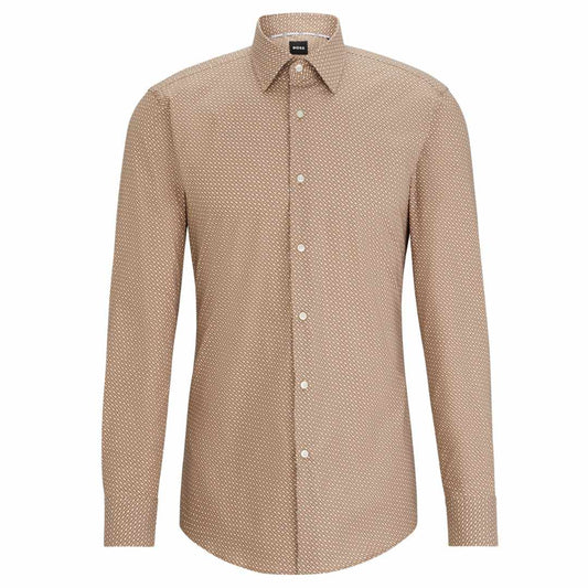 Monogram Print Beige Shirt