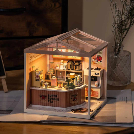 Rolife Double Joy Bubble Tea Miniature House