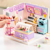 Rolife Ice Cream Shop Miniature House