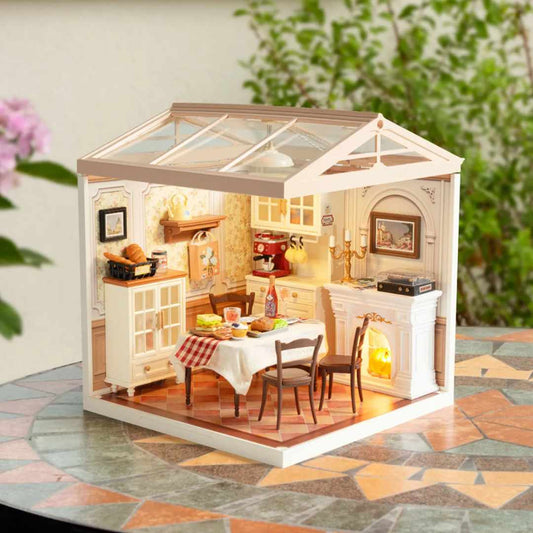 Rolife Warm Dining Room Miniature House