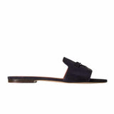 Summer Charms Navy Suede Slides